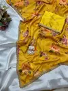 Aarna Chinon Digital With Embroidery And Daimond Work Saree Online Wholesale